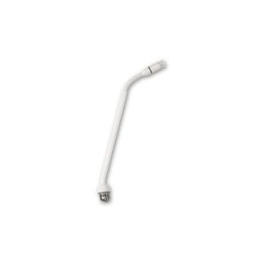 JANDS MICROPHONE LoZ white 250mm gooseneck microphone sub assembly with red LED ring, no capsule included