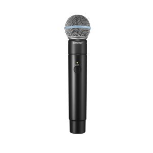 JANDS MXW2/Beta58 handheld wireless microphone transmitter with Beta 58A capsule, AES 256-bit encryption, and integrated diversity antennas
