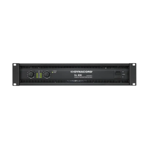 Dynacord SL 900 rack-mount power amplifier front view with dual channels and LED indicators.