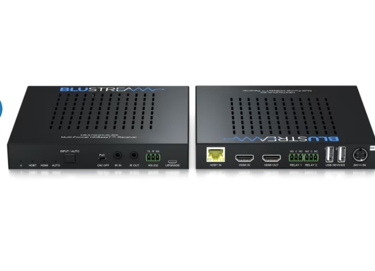 Blustream Hex70Hduk-Kit Blustream hdmi matrix switcher with host-in, hdmi input/output, relay outputs, usb, dual units with vented top panels