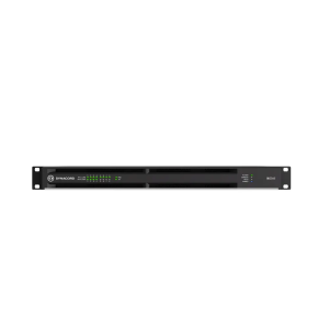 Dynacord IDX60-6 1U rack-mount power amplifier with front-panel LED indicators.