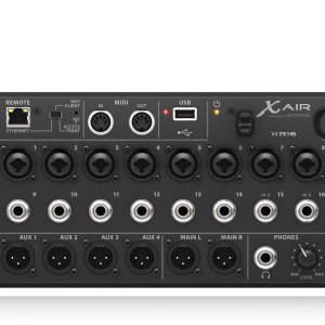 Behringer X Air XR16 digital mixer rear panel.