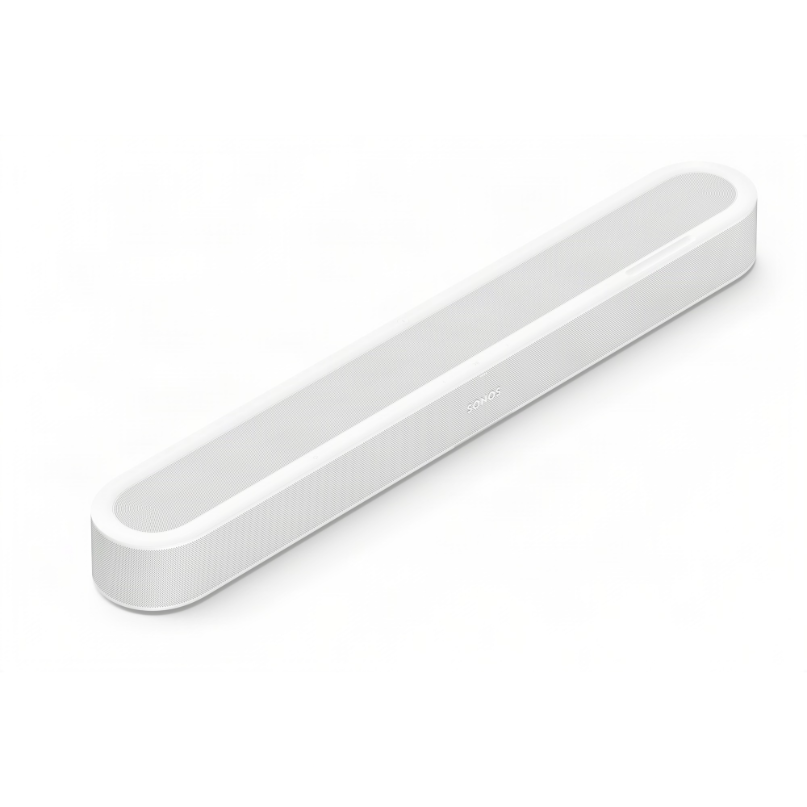 Sonos Beam Ultra Soundbar Sonos playbar white wireless soundbar with rounded ends and front logo