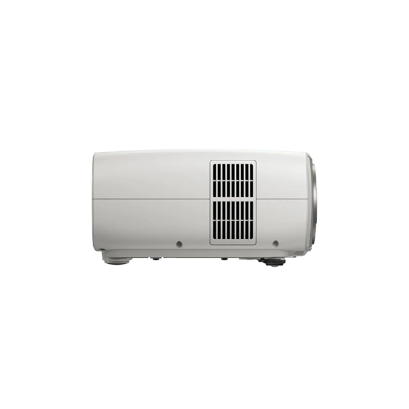 Epson Eh-Ls6000 4K Hdr Laser Home Theater Projector A white multimedia projector with a side ventilation grille and a visible right-side lens.
